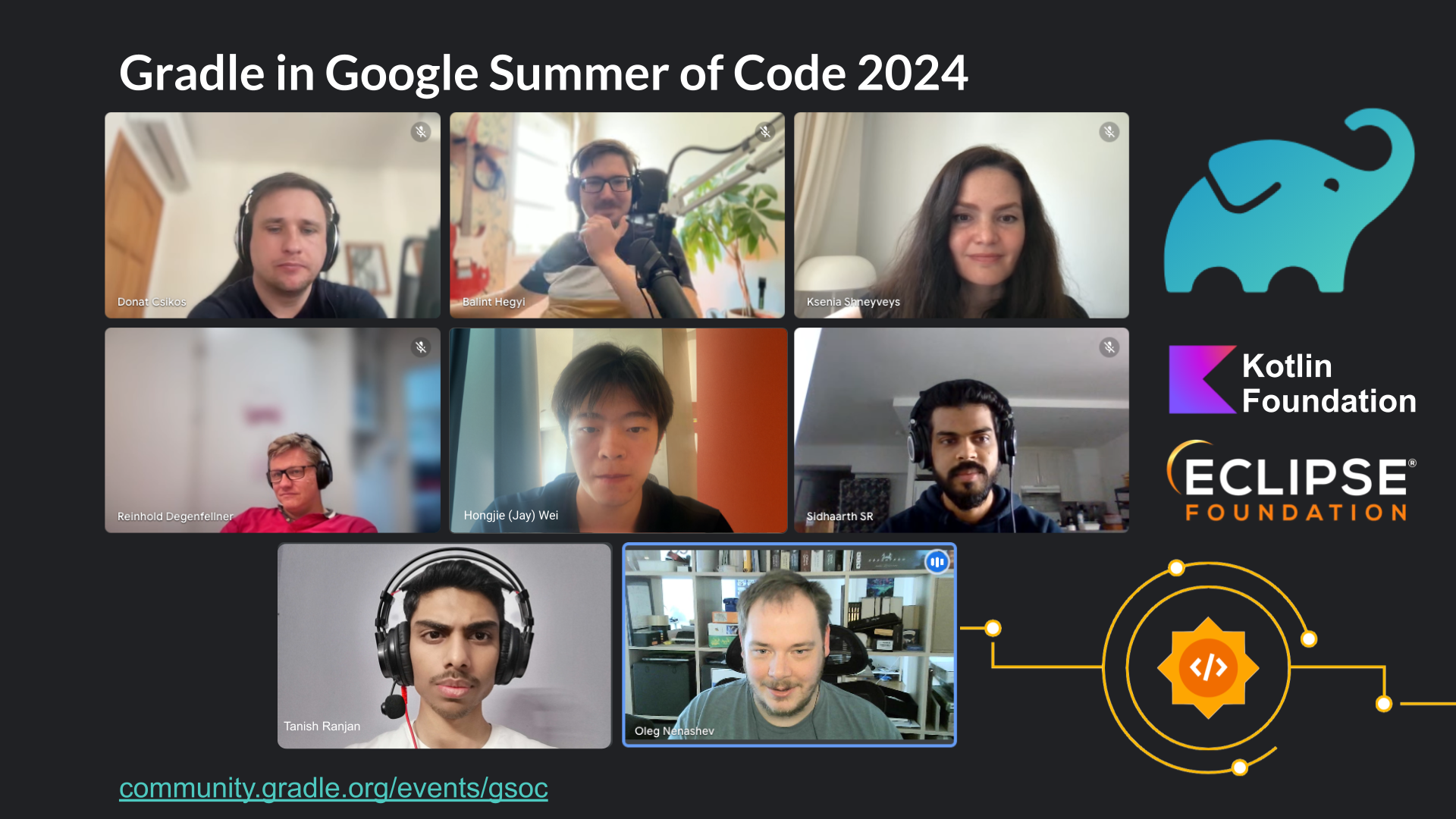 Gradle in GSoC 2024 - Team Photo